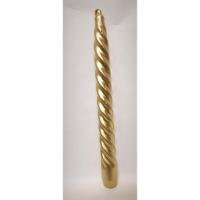 Vela Bujia Dorada Espiral 24 x 2.1 cm (P27) (HAS)