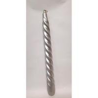 Vela Bujia Plateada Espiral 24 x 2.1 cm (P27) (HAS)