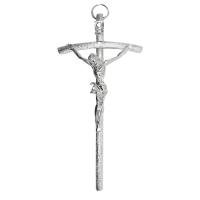Cruz metal papel de plata 10 x 6 cm (Boveda espiritual)