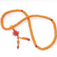 Collar Tibetano Mala Carneola Imitac. (33 cm - Bola 7 mm)