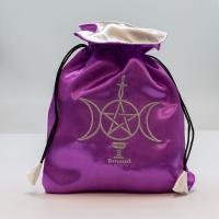 Bolsa Tarot Sensual Wicca - Seda 23 x 16 cm (morada) (PS)